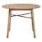 Baxton Studio Dining Table, 39.4 W, 29.5 H, Solid Rubberwood, Oak Brown 224-12947-ZORO - alternate 7
